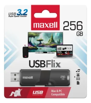 D_NQ_NP_604874-MLA84840989127_052025-O Pendrive USB 3.0 x 256GB Maxell Flix