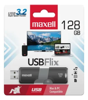 D_NQ_NP_614807-MLA97021517295_112025-O Pendrive maxell flix 128gb 3.0 negro