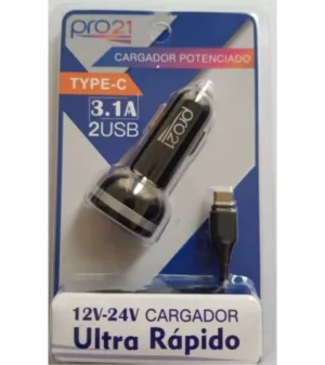 CARGADOR CHUPETE TIPO C PRO 21 3.4A