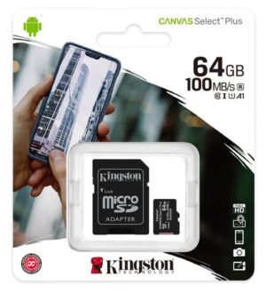 bebfcef9872564e726e9de12b4ab7a78 Kingston Memoria Micro SD 64GB