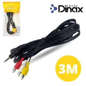 CABLE DINAX PLUG 3.5/3RCA