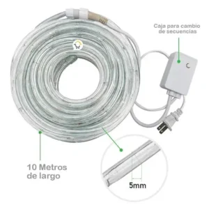 MANGUERA FLEXIBLE LUCES LED 10MTS