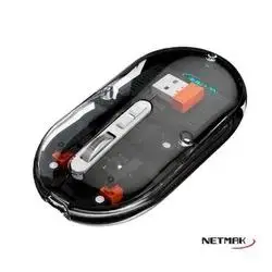 MOUSE INALAMBRICO TRANSPARENTE NETMAK M670
