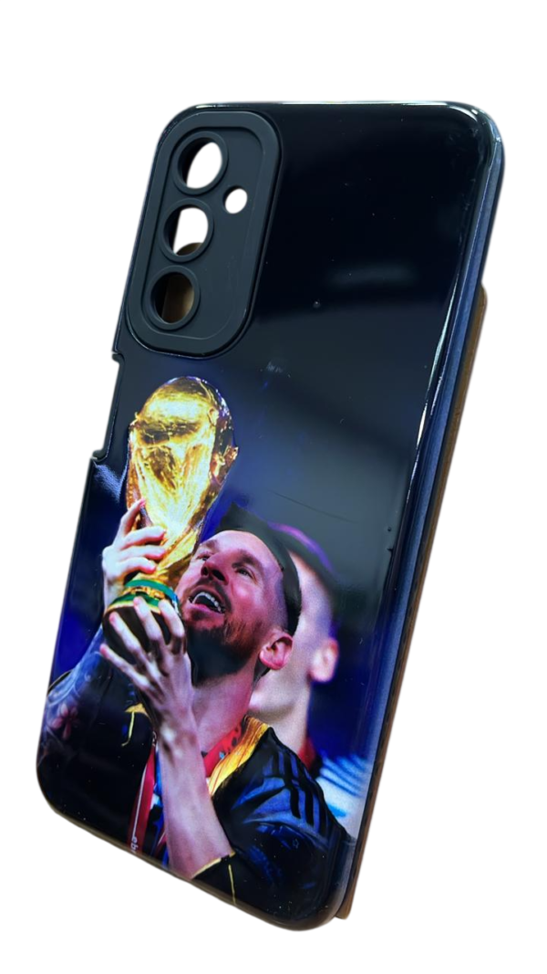 Funda futbol samsung a05s BOCA/RIVER/MESSI