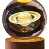 ESFERA CRISTAL 6CM -ASTRONAUTA/SATURNO/GALAXIA/LUN