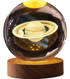 LUY ESFERA CRISTAL 6CM -ASTRONAUTA/SATURNO/GALAXIA/LUN