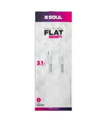 CABLE FLAT TIPO C / LIGHTNING 3.1A SOUL