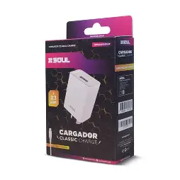 CARGADOR CABEZAL V8 2.1A SOUL CVQ-CUSB