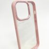 Funda transparente iPhone 14 plus botones cromados