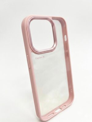 Funda transparente iPhone 12 pro max botones cromados