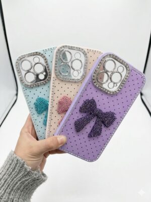 Funda Strass moño iPhone 15 pro