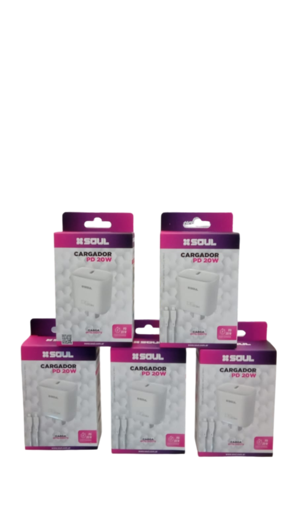 CARGADOR CABEZAL C/CABLE C/C SOUL PD20W