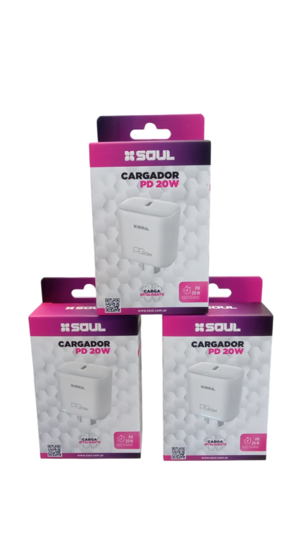 CARGADOR CABEZAL  20W C/C SOUL PD20W