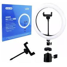 ARO DE LUZ LISO 36CM LJJ-36 SIN TRIPODE