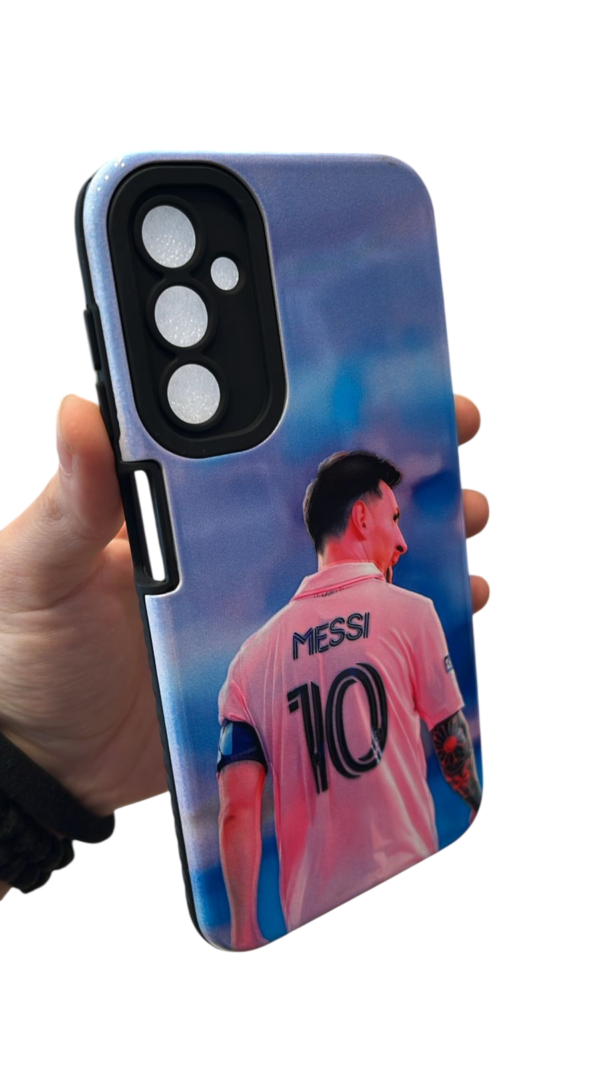 Funda futbol Samsung a54 BOCA/RIVER/MESSI