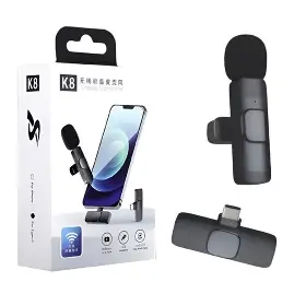 MICROFONO CORBATERO DUAL TIPO C K8