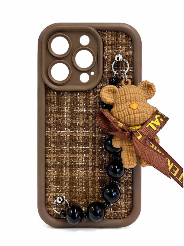 Funda poodle Bear c/brazalete iPhone 13 pro