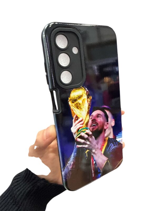 Funda futbol Samsung a25 BOCA/RIVER/MESSI