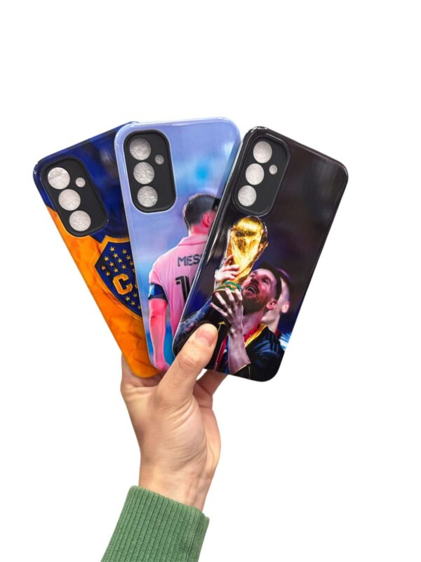 Funda futbol Samsung a54 BOCA/RIVER/MESSI