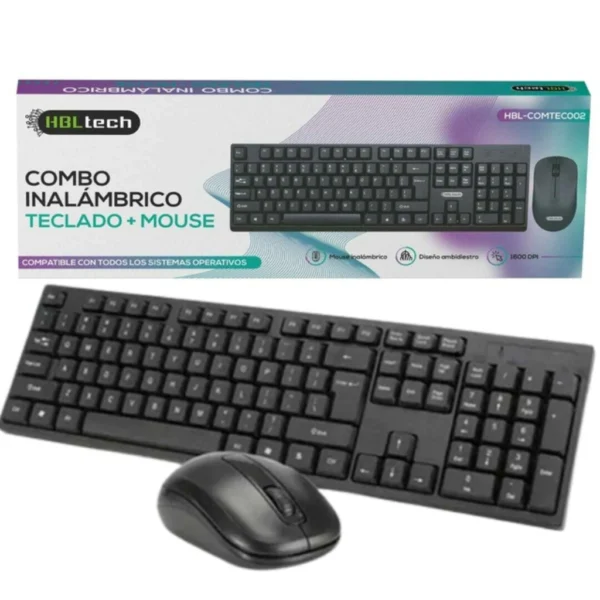 COMBO TECLADO INALAMBRICO + MOUSE HBLTECH