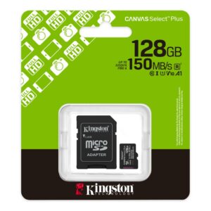 mmmmnm TARJETA DE MEMORIA 128GB KINGSTON MICRO SD + ADAPT