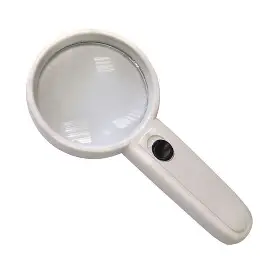 LUPA DE MANO 75 MM LUZ LED TL348