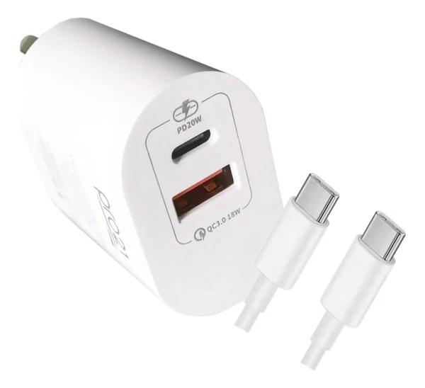 CARGADOR TIPOC/USB TURBO 20W PRO 21 CON CABLE C/C